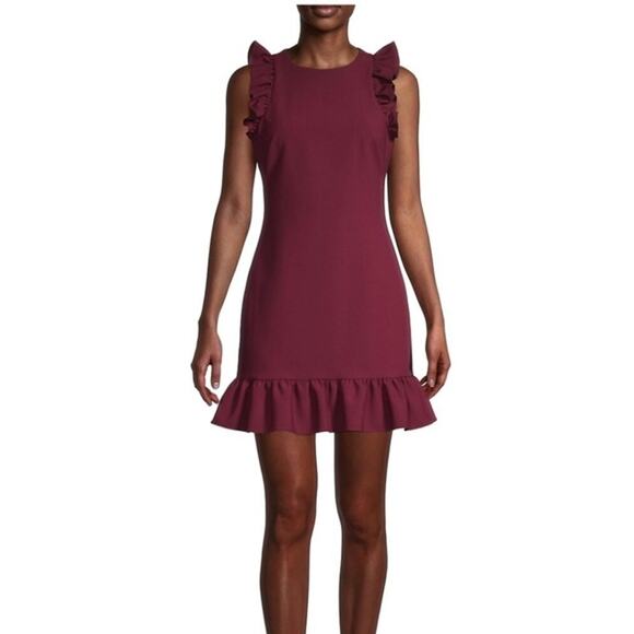 LIKELY Rhubarb Russo Ruffle Hem Dress - Picture 1 of 4